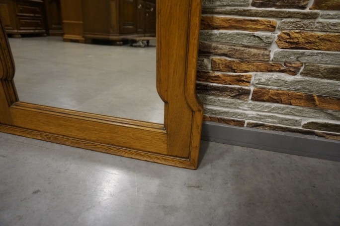 LUSTRO W DĘBOWEJ RAMIE SZER. 80 CM