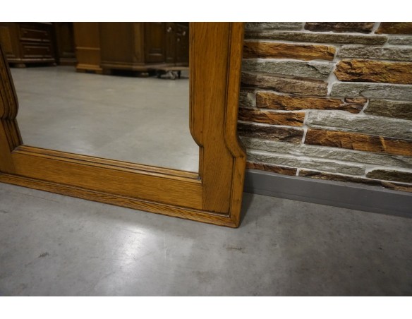 LUSTRO W DĘBOWEJ RAMIE SZER. 80 CM