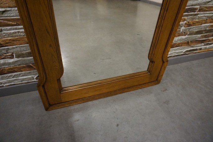 LUSTRO W DĘBOWEJ RAMIE SZER. 80 CM