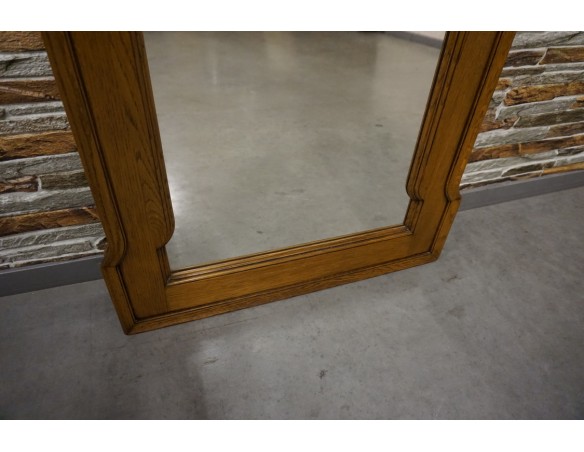 LUSTRO W DĘBOWEJ RAMIE SZER. 80 CM