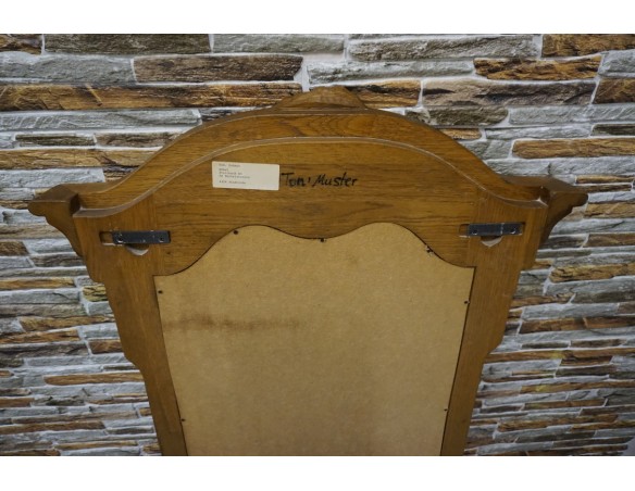 LUSTRO W DĘBOWEJ RAMIE SZER. 80 CM