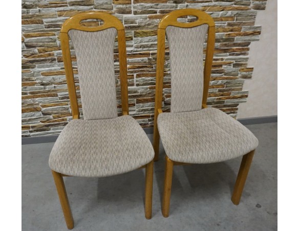 KRZESŁA DĘBOWE 2 SZTUKI 47/51 CM