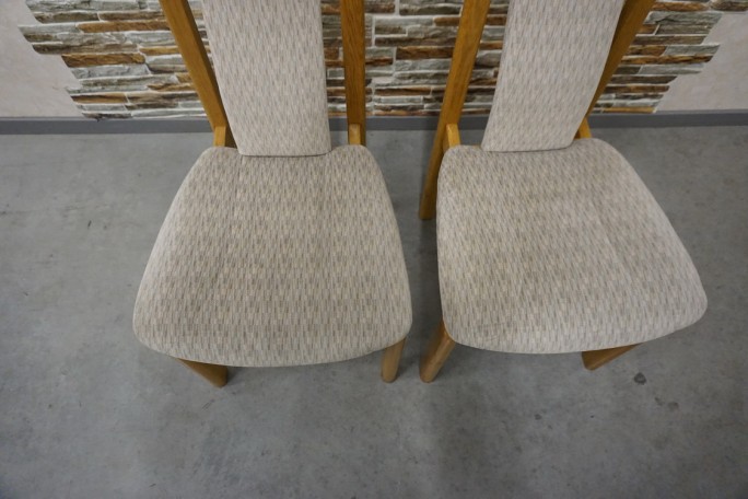 KRZESŁA DĘBOWE 2 SZTUKI 47/51 CM