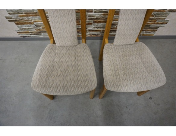 KRZESŁA DĘBOWE 2 SZTUKI 47/51 CM