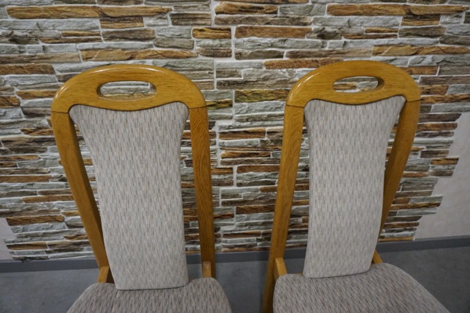 KRZESŁA DĘBOWE 2 SZTUKI 47/51 CM