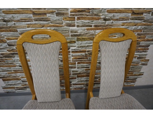 KRZESŁA DĘBOWE 2 SZTUKI 47/51 CM