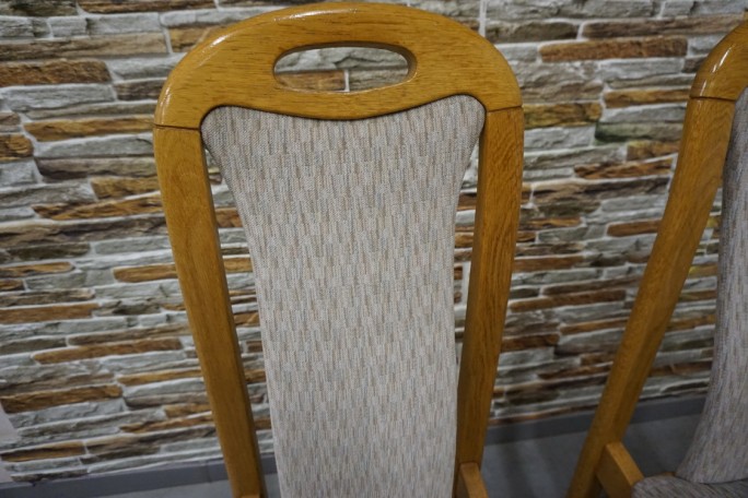 KRZESŁA DĘBOWE 2 SZTUKI 47/51 CM
