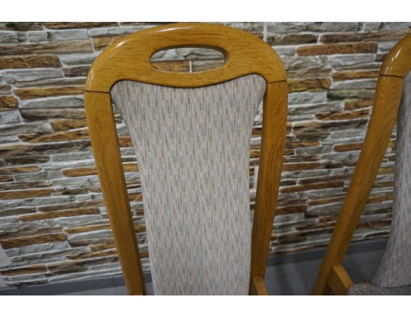 KRZESŁA DĘBOWE 2 SZTUKI 47/51 CM