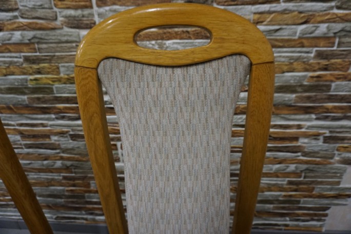 KRZESŁA DĘBOWE 2 SZTUKI 47/51 CM