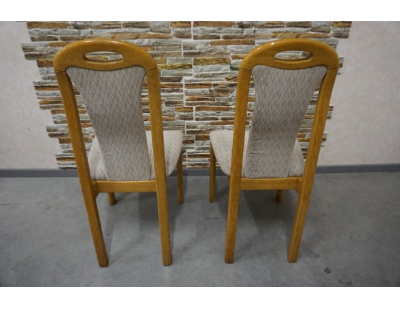 KRZESŁA DĘBOWE 2 SZTUKI 47/51 CM