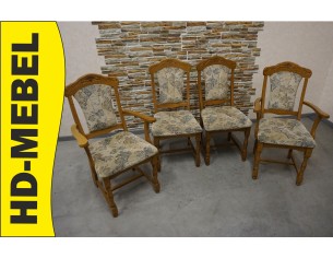 KRZESŁA DĘBOWE 4 SZTUKI 60/50 CM