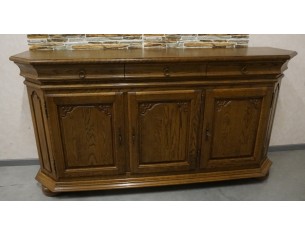 KOMODA CIEMNY DĄB WYSOKA 3 DRZWIOWA SZER. 200 CM 2