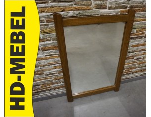 LUSTRO W DĘBOWEJ RAMIE PROSTOKĄTNE SZER. 60 CM
