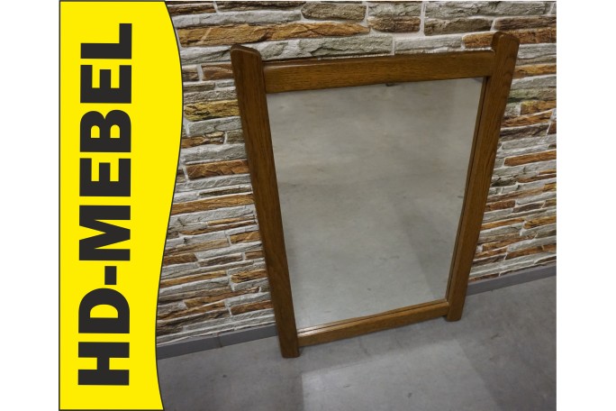 LUSTRO W DĘBOWEJ RAMIE PROSTOKĄTNE SZER. 60 CM