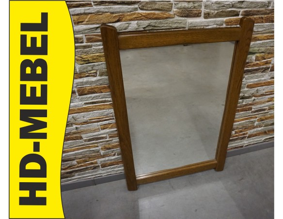 LUSTRO W DĘBOWEJ RAMIE PROSTOKĄTNE SZER. 60 CM