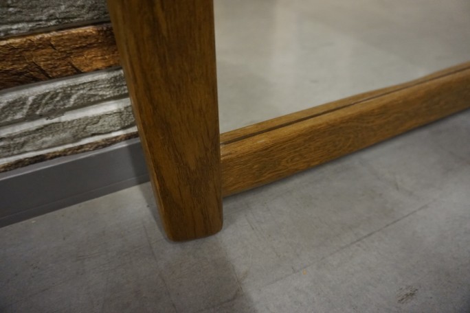 LUSTRO W DĘBOWEJ RAMIE PROSTOKĄTNE SZER. 60 CM