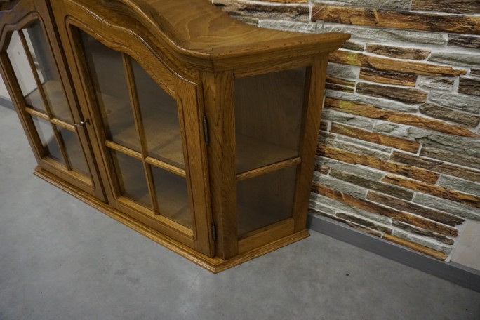 WITRYNA WISZĄCA DĘBOWA SZER. 135 CM