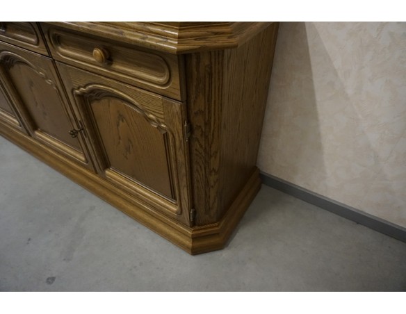 KOMODA DĘBOWA 4 DRZWIOWA SZER. 218 CM