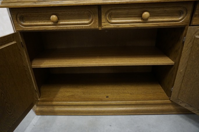 KOMODA DĘBOWA 4 DRZWIOWA SZER. 218 CM