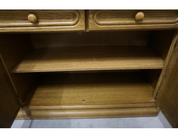 KOMODA DĘBOWA 4 DRZWIOWA SZER. 218 CM