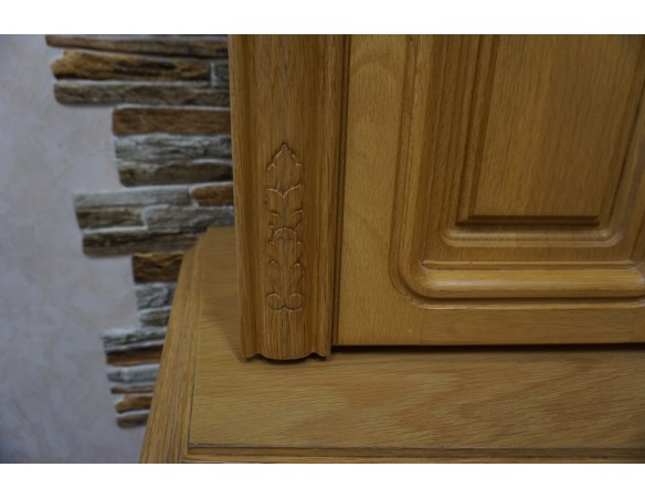 WITRYNA Z KOMODĄ PODŚWIETLANA JASNA 8 DRZWIOWA SZER. 177 CM