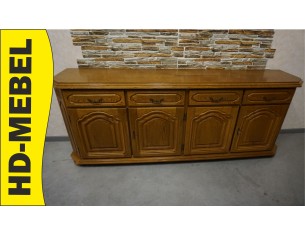 KOMODA DĘBOWA 4 DRZWIOWA SZER. 211 CM