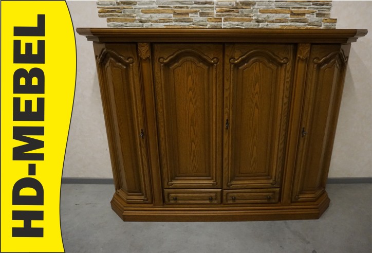 WYSOKA KOMODA DĄB DĘBOWA 4 DRZWIOWA SZER. 190 CM