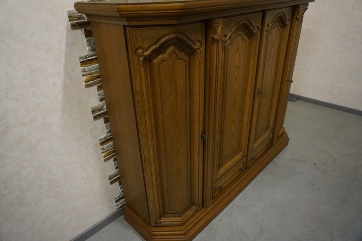 WYSOKA KOMODA DĄB DĘBOWA 4 DRZWIOWA SZER. 190 CM