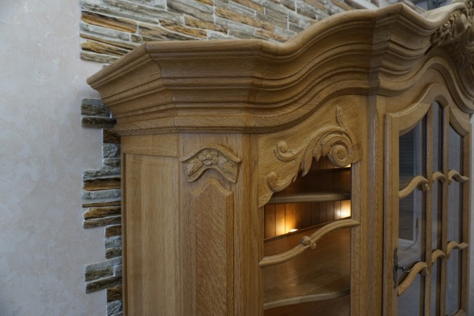 WITRYNA PRZEPIĘKNA KREDENS Z LITEGO DĘBU...