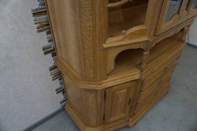 WITRYNA PRZEPIĘKNA KREDENS Z LITEGO DĘBU...