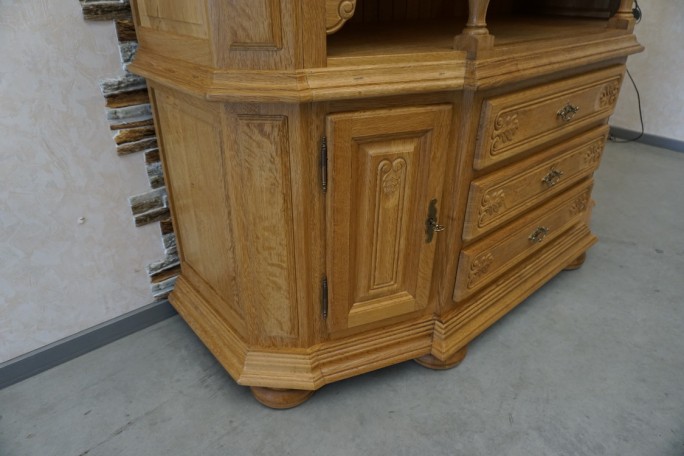 WITRYNA PRZEPIĘKNA KREDENS Z LITEGO DĘBU...