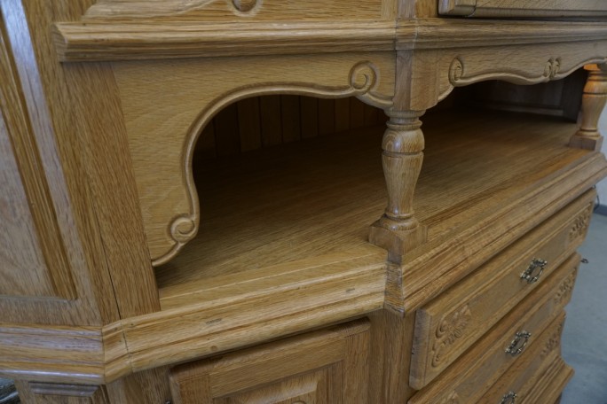 WITRYNA PRZEPIĘKNA KREDENS Z LITEGO DĘBU...