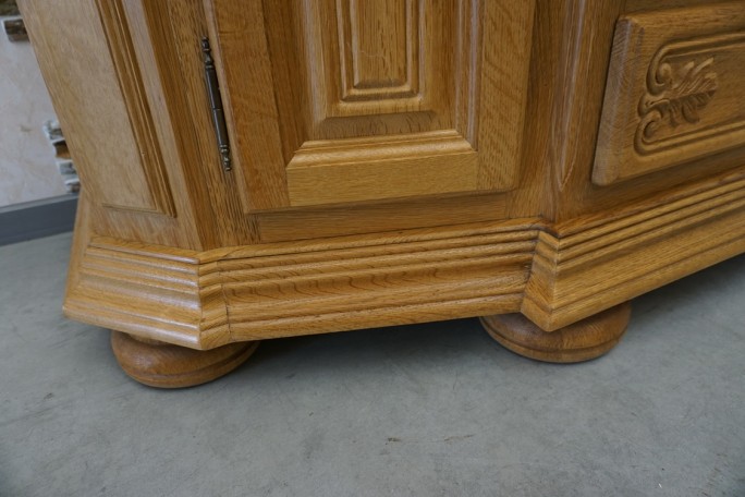 WITRYNA PRZEPIĘKNA KREDENS Z LITEGO DĘBU...