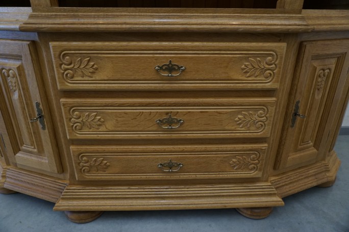 WITRYNA PRZEPIĘKNA KREDENS Z LITEGO DĘBU...