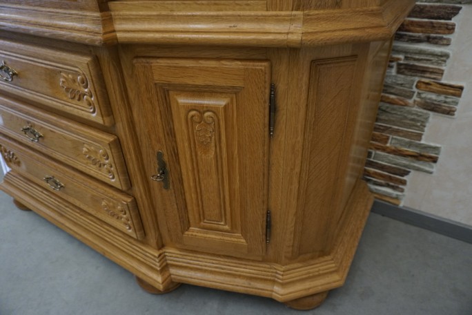 WITRYNA PRZEPIĘKNA KREDENS Z LITEGO DĘBU...