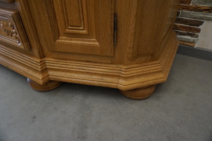 WITRYNA PRZEPIĘKNA KREDENS Z LITEGO DĘBU...