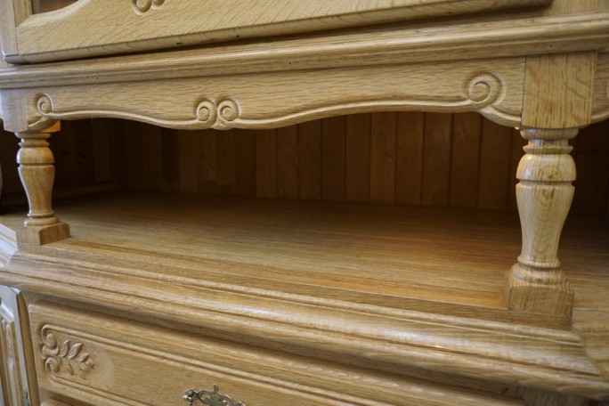 WITRYNA PRZEPIĘKNA KREDENS Z LITEGO DĘBU...