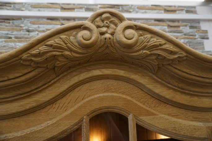 WITRYNA PRZEPIĘKNA KREDENS Z LITEGO DĘBU...