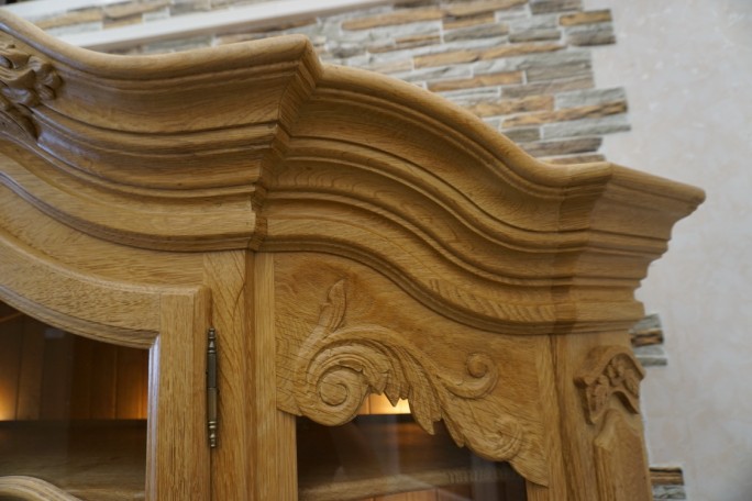 WITRYNA PRZEPIĘKNA KREDENS Z LITEGO DĘBU...