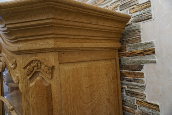 WITRYNA PRZEPIĘKNA KREDENS Z LITEGO DĘBU...