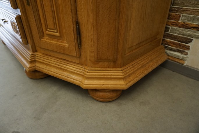 WITRYNA PRZEPIĘKNA KREDENS Z LITEGO DĘBU...