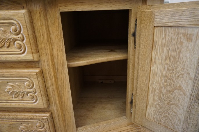 WITRYNA PRZEPIĘKNA KREDENS Z LITEGO DĘBU...