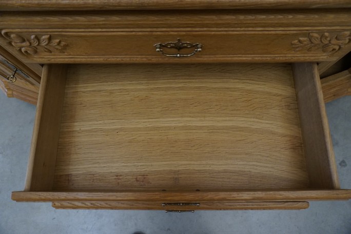 WITRYNA PRZEPIĘKNA KREDENS Z LITEGO DĘBU...