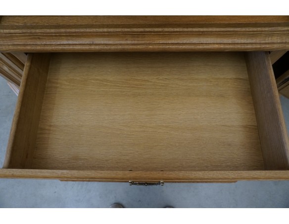 WITRYNA PRZEPIĘKNA KREDENS Z LITEGO DĘBU PODŚWIETLANA SZER. 170 CM