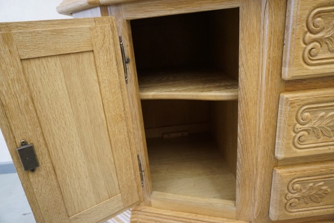 WITRYNA PRZEPIĘKNA KREDENS Z LITEGO DĘBU...