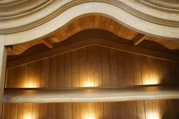 WITRYNA PRZEPIĘKNA KREDENS Z LITEGO DĘBU...