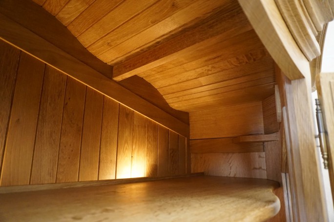 WITRYNA PRZEPIĘKNA KREDENS Z LITEGO DĘBU...