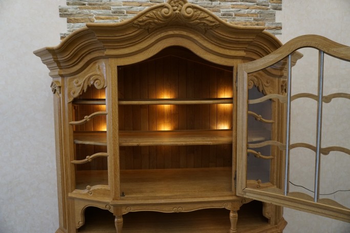 WITRYNA PRZEPIĘKNA KREDENS Z LITEGO DĘBU...