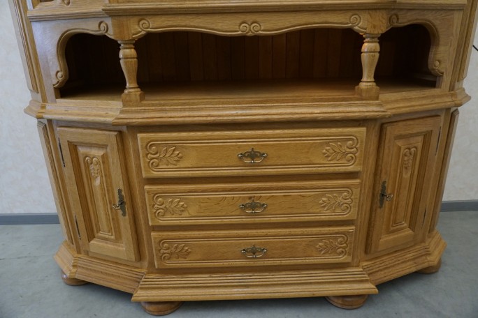 WITRYNA PRZEPIĘKNA KREDENS Z LITEGO DĘBU...