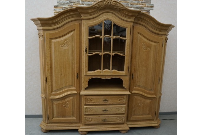 WITRYNA KREDENS JASNY LITY DĄB PODŚWIETALANA...